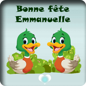 25 décembre – bonne fête Emmanuelle