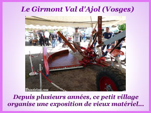 Exposition de vieux matériel agricole à le Girmont Val d'Ajol