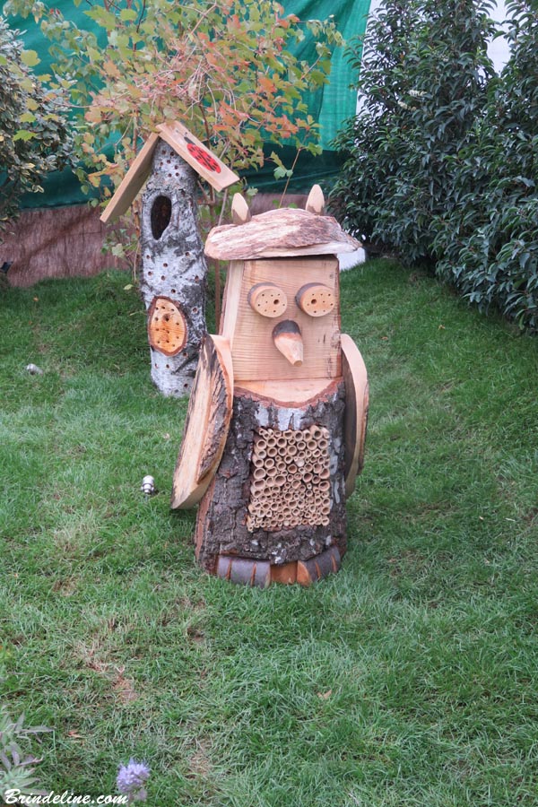 Folie'Flore à Mulhouse - décorations extérieures - statue bois