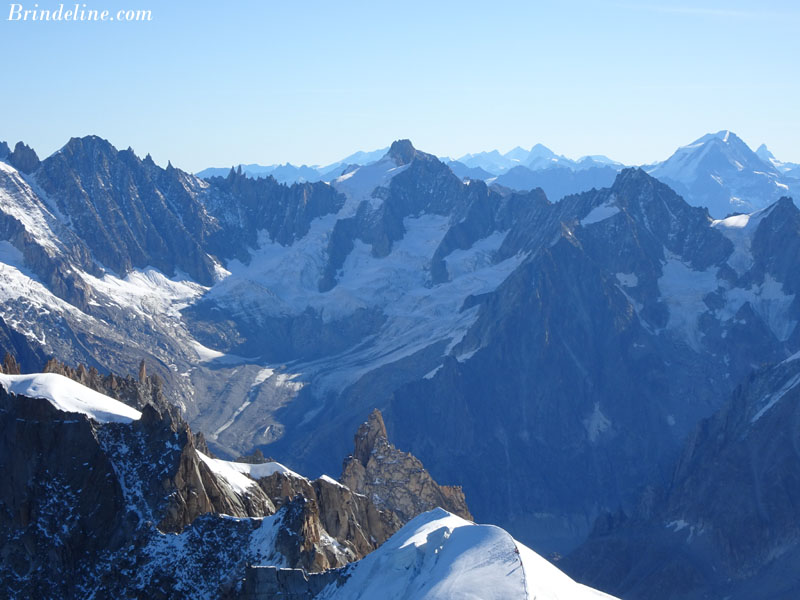 Les Alpes depuis l'Aiguille du Midi