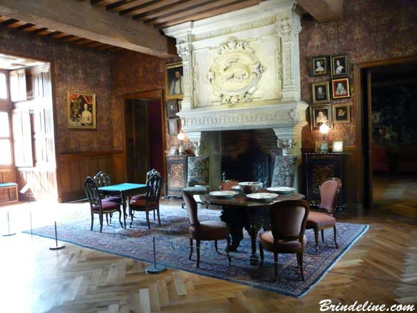 salon château Azay le Rideau