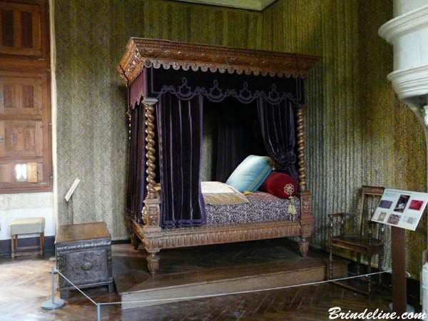 chambre à coucher château Azay le Rideau