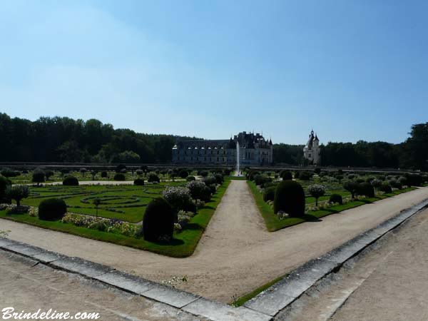 Jardin extérieur du château de Chenonceau - Indre et Loire