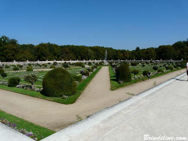 Jardin extérieur du château de Chenonceau - Indre et Loire