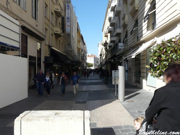 Ville de Nice - rue piétonne du centre-ville